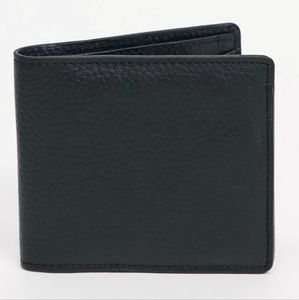 Urbancode London Pebbled Leather Wallet Black